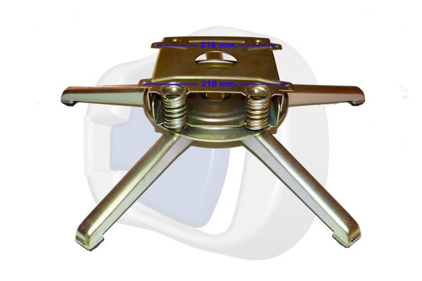 Pie giratorio para sillones , mecanismo de 5 patas y 4 muelles.