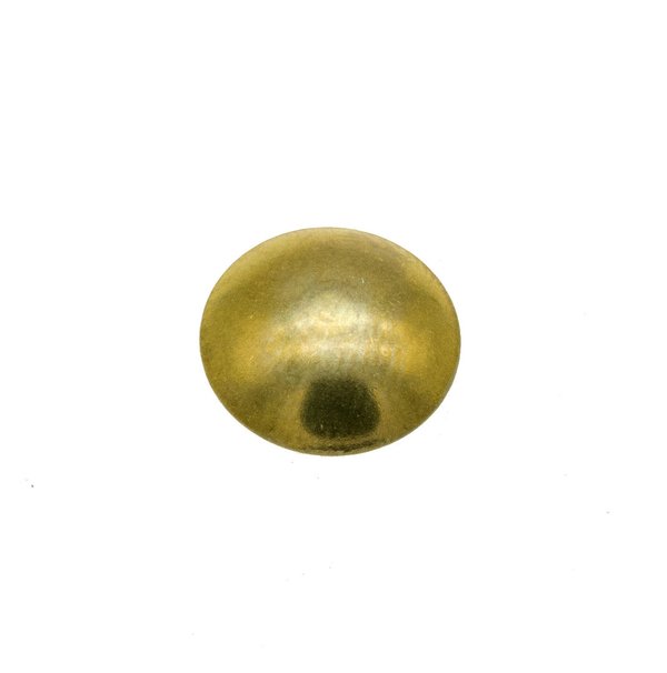 Chincheta decorativa de Ø 14 mm. dorada para tapicería, tachuelas para manualidades, 100 unidades